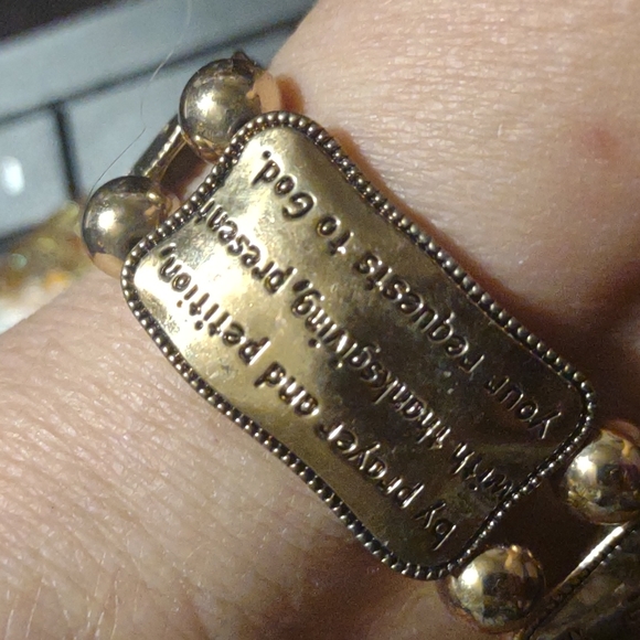 Vintage religious quotations bracelet - Picture 4 of 5